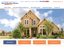 Tablet Screenshot of davidweekleyhomes.com